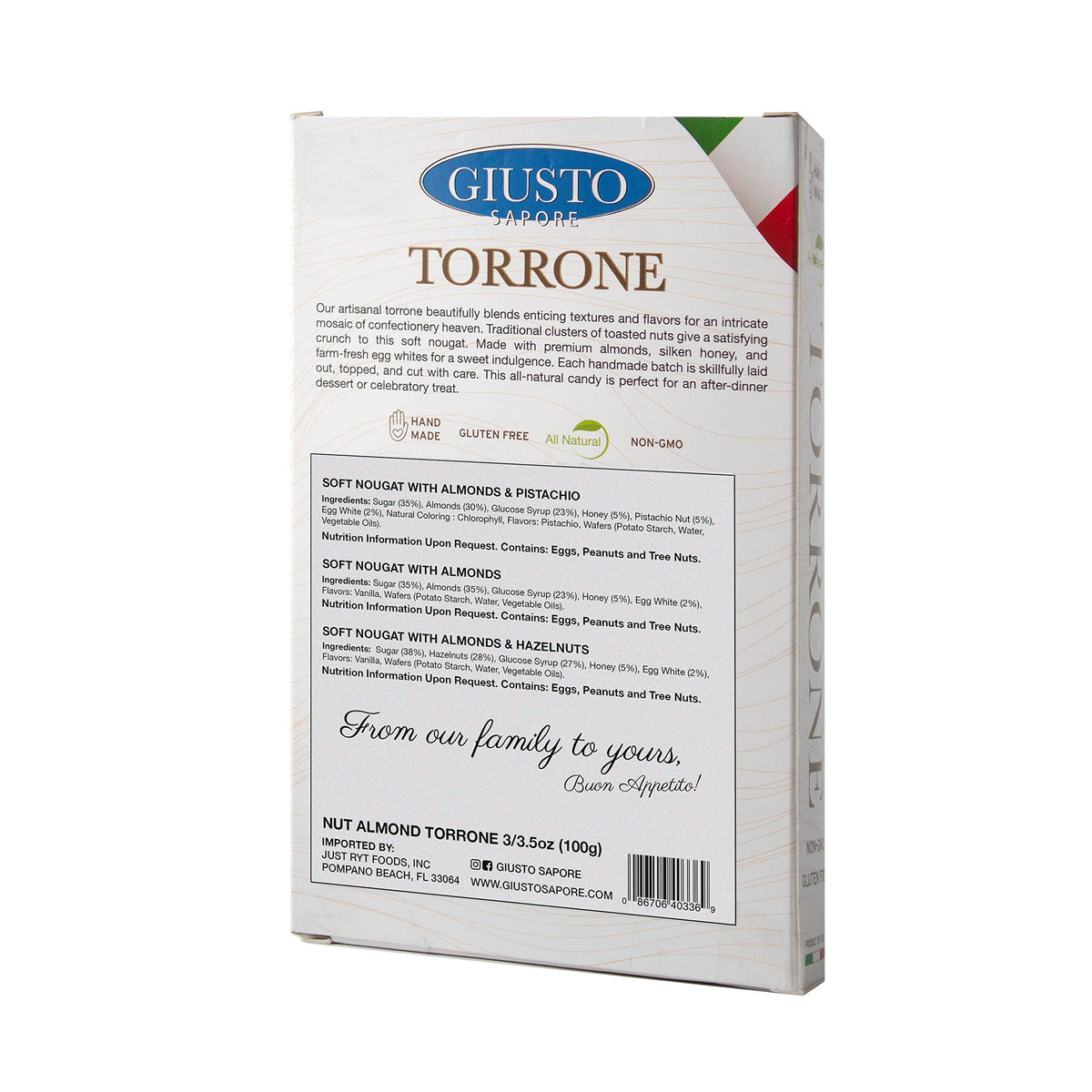 Giusto Sapore Torrone Gift Set (Almond 3 Pack - Nut)
