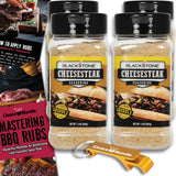 Blackstone Cheesesteak Seasoning - Gourmet Griddle Premium BBQ Barbecue Rub 4 Pk Choice Bundle (29.2 oz) + Guide & Opener (6 Items)!
