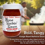 Bone Suckin' Eastern Vinegar BBQ Sauce, Carolina Barbecue Sauce, 17 Ounce