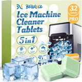 Bellaluce Ice Machine Cleaner Tablets, Portable & Commercial Ice Makers, Food-Grade Scale Remover for Fresh, Odor-Free Ice