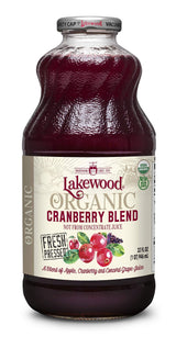 Lakewood Organic Cranberry Juice Blend, 32-Ounce Bottles (Pack of 6)