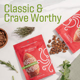 Octonuts Herbes de Provence Roasted Almonds (6oz) Plant Based Protein Snack with Fiber - Keto Friendly, Gluten-Free, Vegan & Non-GMO Verified
