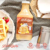 Uncle Bob's Butter Country Rich & Creamy Coconut Syrup for Pancakes and Waffles, Less Sugar, No Corn Syrup, Gluten Free, Made without Artificial Flavors, 16 fl oz Bottle