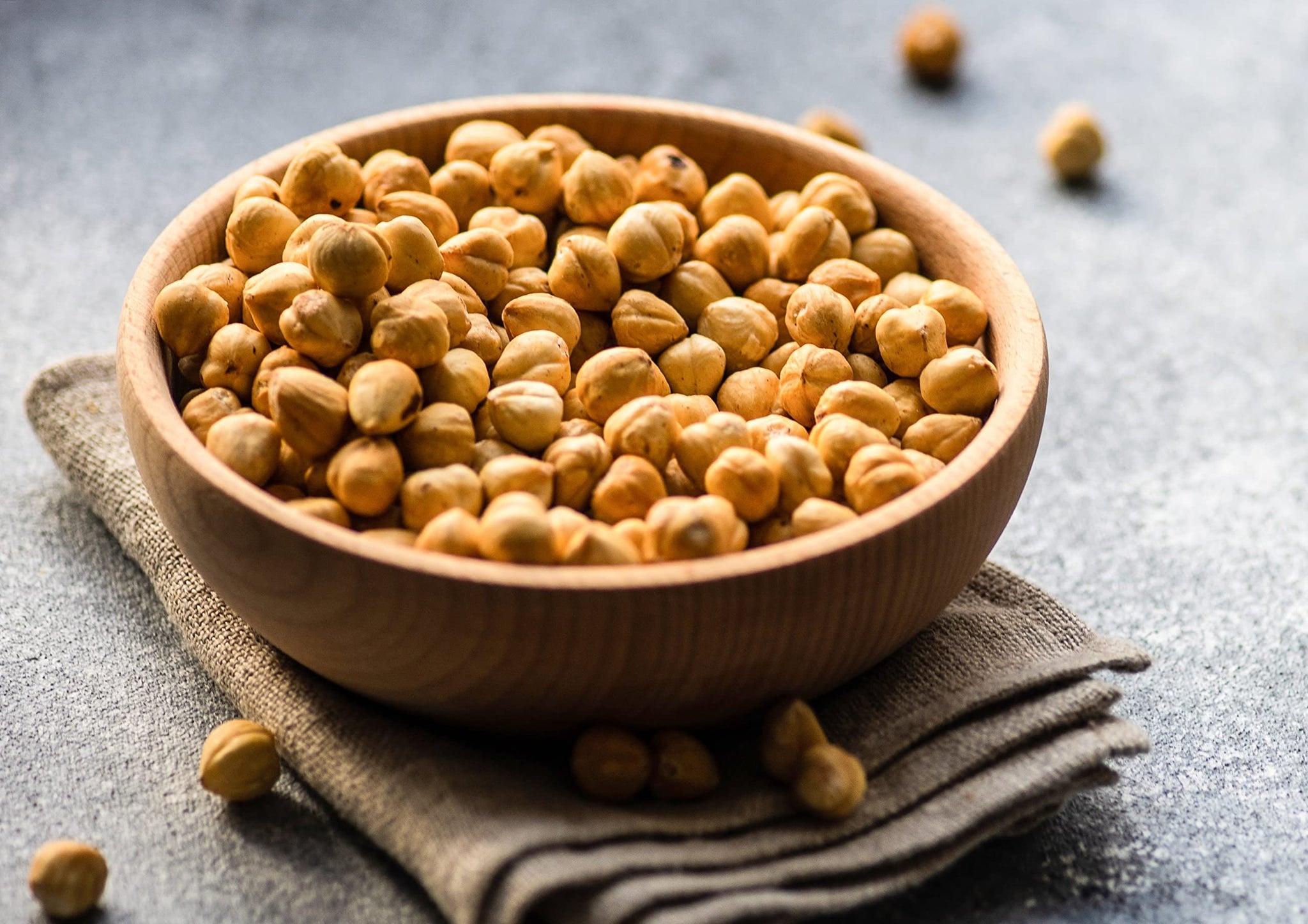 Food to Live - Dry Roasted Blanched Hazelnuts, 2 Pounds - Unsalted, Oven Roasted Whole Filberts, No Oil Added, No Skin, Vegan, Kosher, Bulk. Great