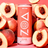 ZOA Zero Sugar Energy Drinks - White Peach | Healthy Energy Formula with Natural Caffeine, Daily Vitamin C, Essential B-Vitamins | Gluten-Free, Keto
