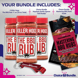 Killer Hogs The BBQ Rub Premium Barbecue Spice & Seasoning 3 pk (33 oz) + BBQ Guide & Bottle Opener (5 Items)!