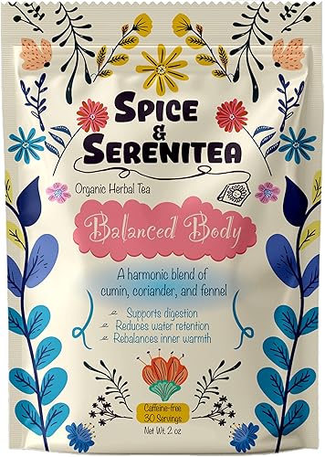 Spice & Serenitea- Balanced Body Organic Herbal Tea with Cumin, Coriander, and Fennel (CCF)