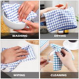 Oeleky Dish Cloths for Kitchen Washing Dishes, Super Absorbent Dish Rags, Cotton Kitchen Dish Towels Pack of 8, 12x12 Inches