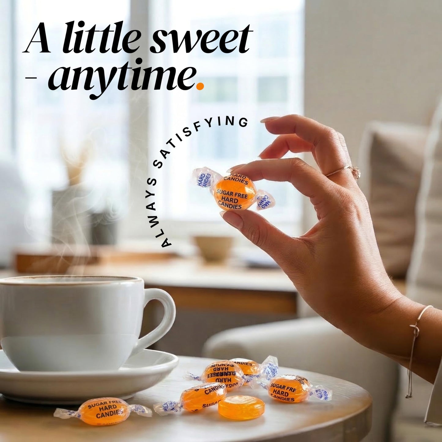 Sugar Free Butterscotch Hard Candy 1 lb. Bag - Individually Wrapped Old-Fashioned Butterscotch Candy with Smooth Buttery Flavor, Classic Nostalgic