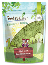 Food to Live Barley Powder, 1 Pound - Ground Whole Raw Dried Young Leaves, Fine Milled, Kosher, Vegan Superfood, Rich in Fiber, Protein. for Juices