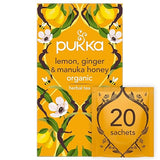 Pukka, Tea Lemon Ginger Manuka Honey Organic, 20 Count