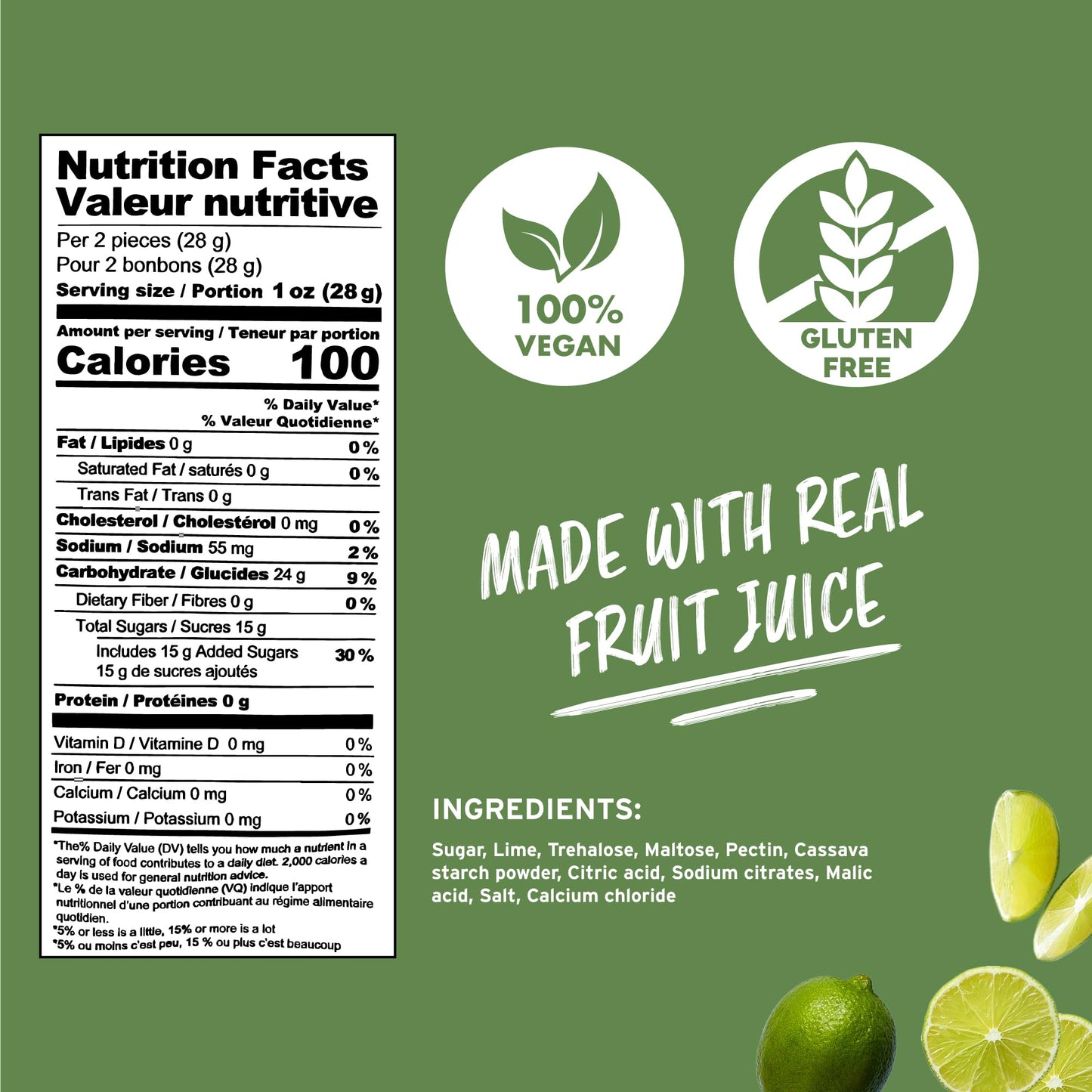 Little Jasmine All Natural Fruit Jelly Candy Variety Pack, Vegan, Gluten Free Snacks (3 Bags 1.8 oz Each- Strawberry, Cranberry & Blueberry, Lime)