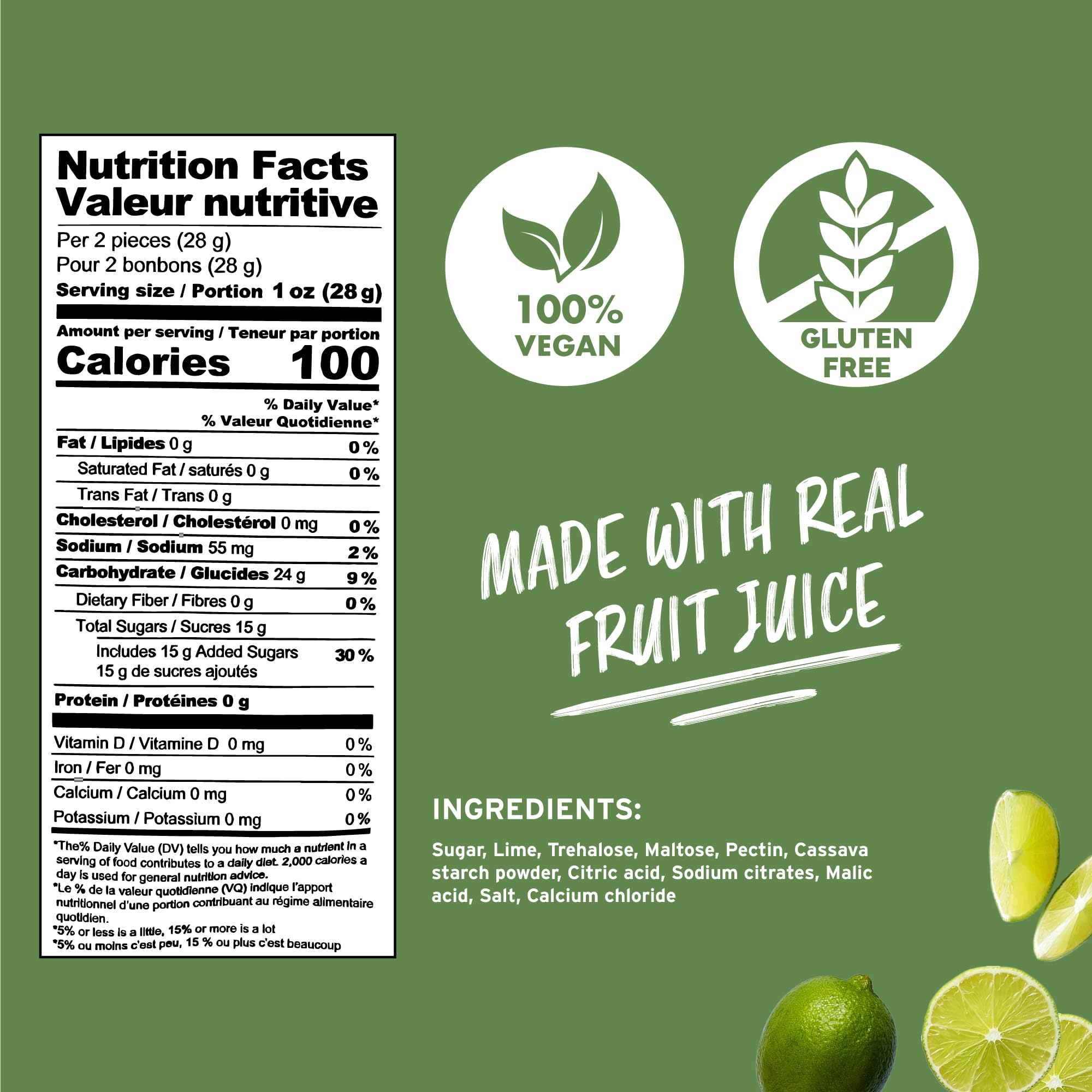 Little Jasmine All Natural Fruit Jelly Candy Variety Pack, Vegan, Gluten Free Snacks (3 Bags 1.8 oz Each- Strawberry, Cranberry & Blueberry, Lime)