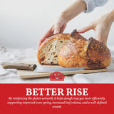 Bakers Club Artisan Vital Wheat Gluten 10oz - Bread Flour Enhancer, High Protein, Seitan Flour, Low Carb, Vegan, Non GMO Gluten Powder - Made in USA