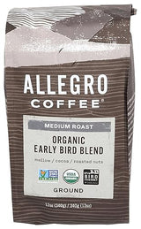 Allegro Coffee Organic Early Bird Blend Ground Coffee, 12 oz