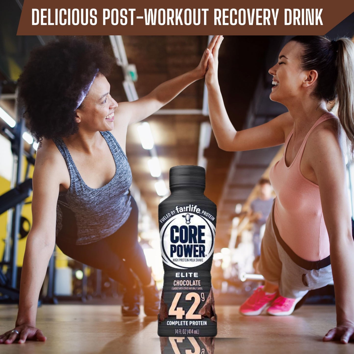Worldwide Nutrition Bundle: Fairlife Core Power Elite 42g High Protein Milk Shake - Kosher, Chocolate Protein Shake for Workout Recovery - 14 Fl Oz