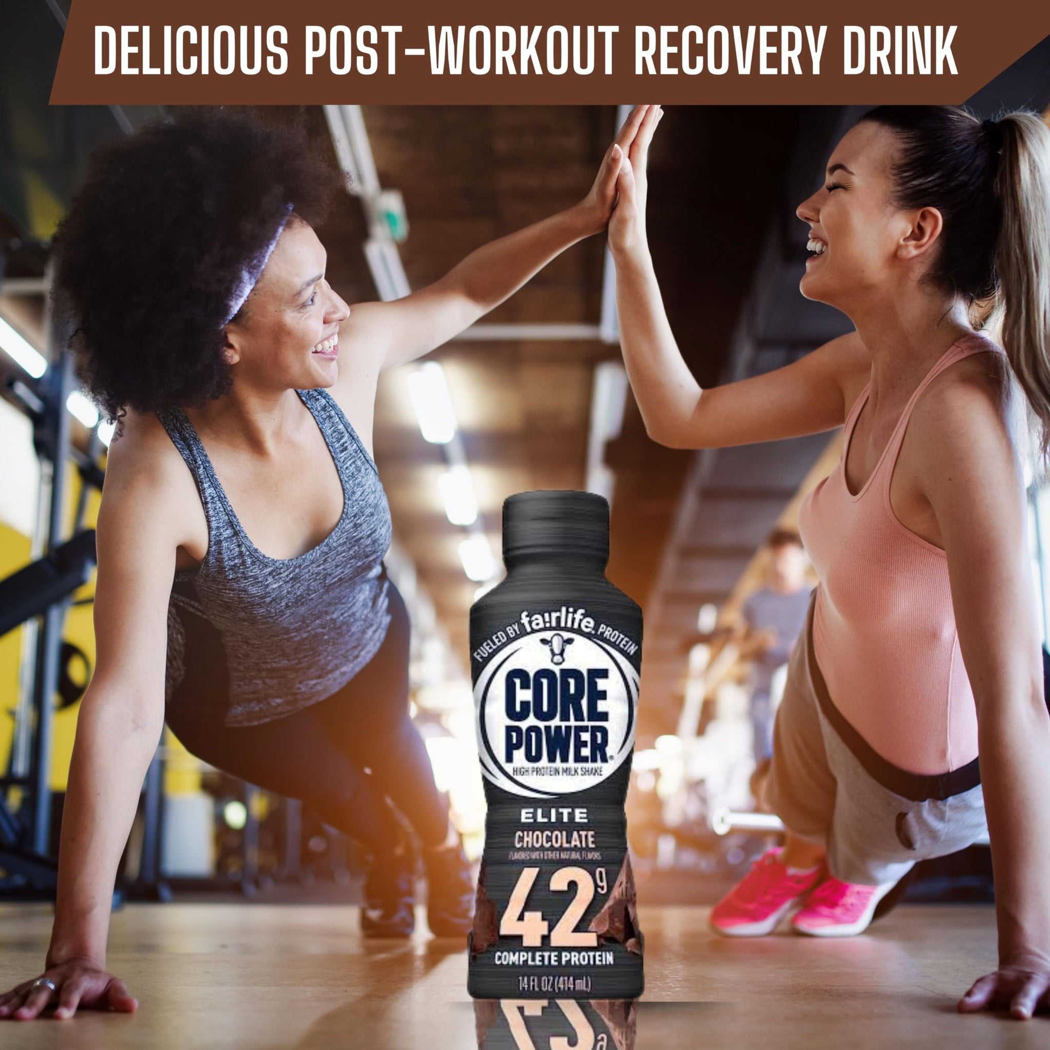 Worldwide Nutrition Bundle: Fairlife Core Power Elite 42g High Protein Milk Shake - Kosher, Chocolate Protein Shake for Workout Recovery - 14 Fl Oz