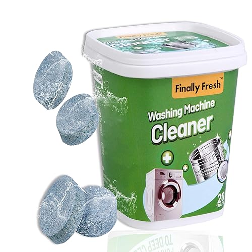 Finally Fresh Washing Machine Cleaner for Front Loaders & Top loaders, 20 Packs Washer Cleaner, Suitable for All Washing Machine