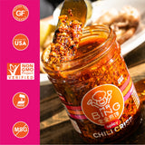 Mr Bing Chili Crisp | Mild - feat. in Love Me Gluten Free - Crunchy Chili Oil Made in USA Chili Paste Hot Sauce - Gluten Free, Vegan, No MSG, Non-GMO