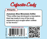 100% Jamaican Blue Mountain French Roast Coffee K-Cup Compatible - JACRA Certified - Cafecito Lady