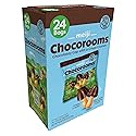 MEIJI Chocorooms Crispy Crackers - .75oz, Pack of 24 - Crunchy Pretzel Shell with Smooth Delicious Crème