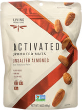 Living Intentions Sprouted Unsalted Almonds, 16 OZ
