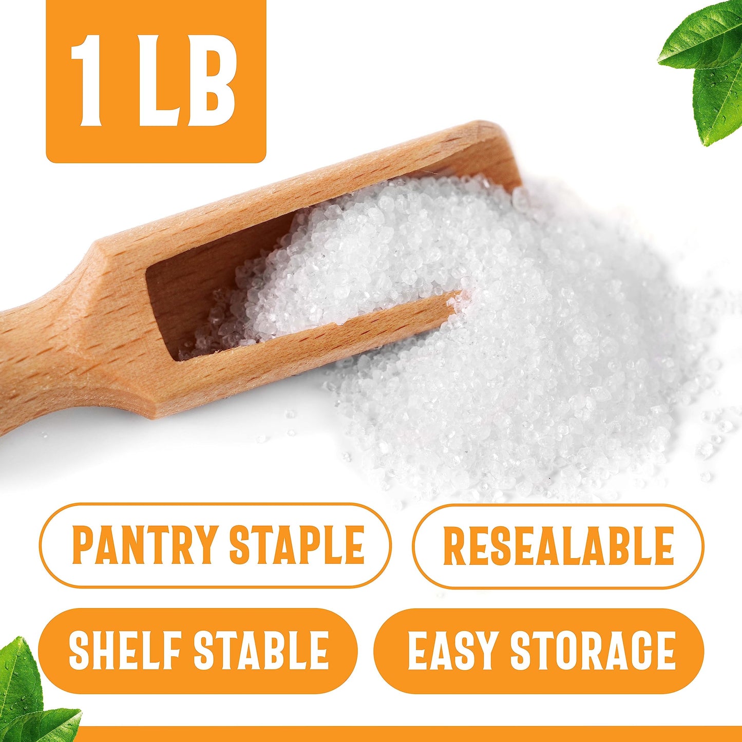 ONE IN A MILL Citric Acid Powder 1LB | Food Grade for Cooking, Baking, Canning, and Cheese Making | All-Natural Preservative & Flavor Enhancer | DIY