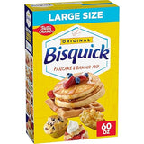 Betty Crocker Bisquick Pancake and Baking Mix, Original, Makes About 90 Pancakes, Large Size, 60 oz