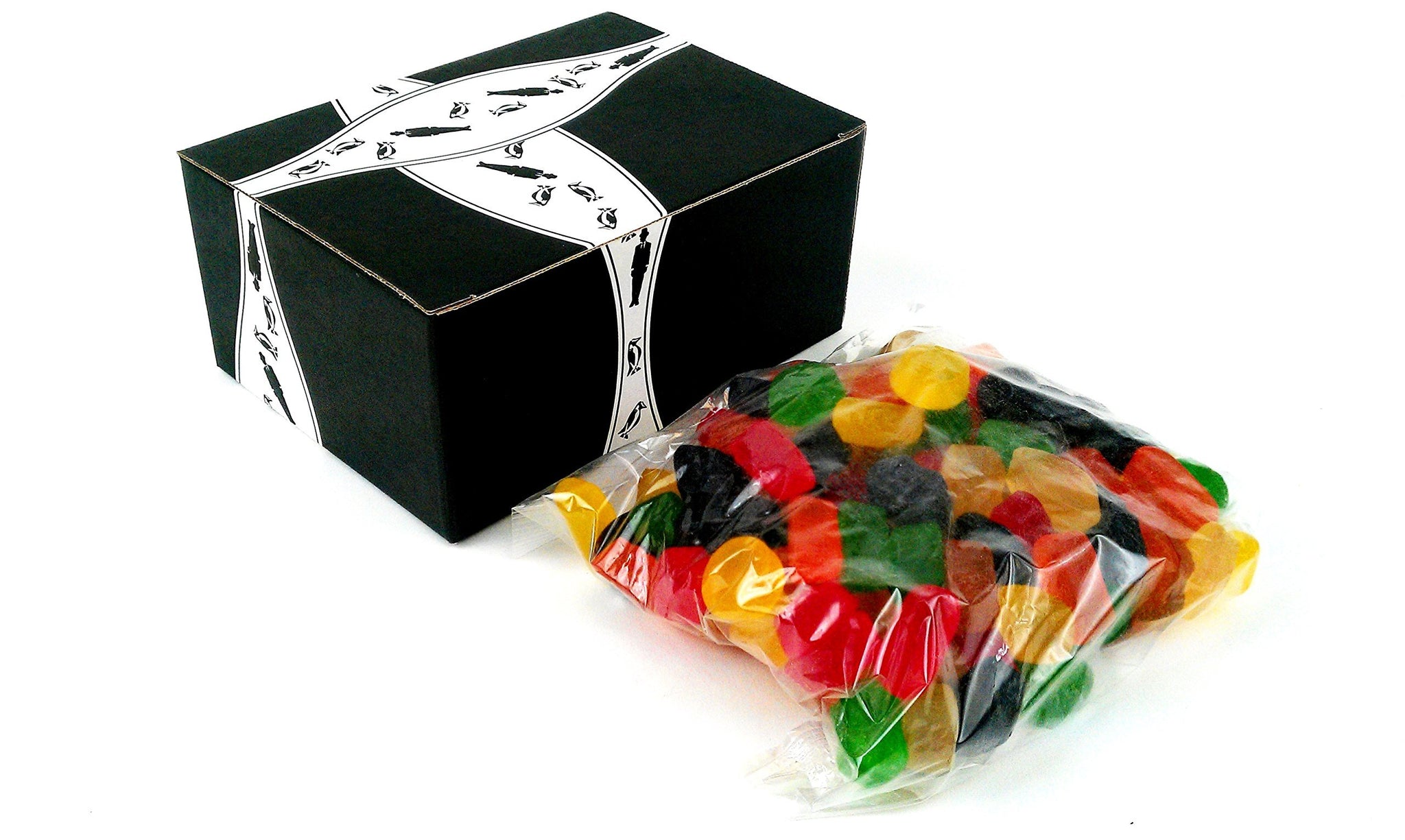 Gustaf's Wine Gums, 2.2 lb Bag in a BlackTie Box