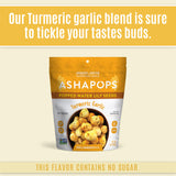 AshaPops Turmeric Garlic Flavored Popped Water Lily Seeds, 1 oz (Pack of 6) - Gluten-Free, Vegan, Paleo, Nut-Free, Corn-Free, Soy-Free, Non-GMO