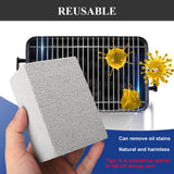 CHIVOLONA Grill Stone Cleaning Brick,Griddle Cleaner Kit Block Pumice Stone,Ecological Grill Brick De-Scaling Stone for Removing Stains BBQ,Stone*4