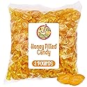 Honey Filled Hard Candy - Individually Wrapped Honey Hard Candy - 2 Pound Bulk Bag - Soft Honey Center Honey Candy