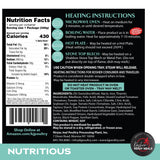 KJ Poultry Kosher Parve Ready Meals - Baked Ziti, MRE Meals Ready to Eat, Halal, (1 Pack) Prepared Entree Fully Cooked, Shelf Stable Microwave Dinner