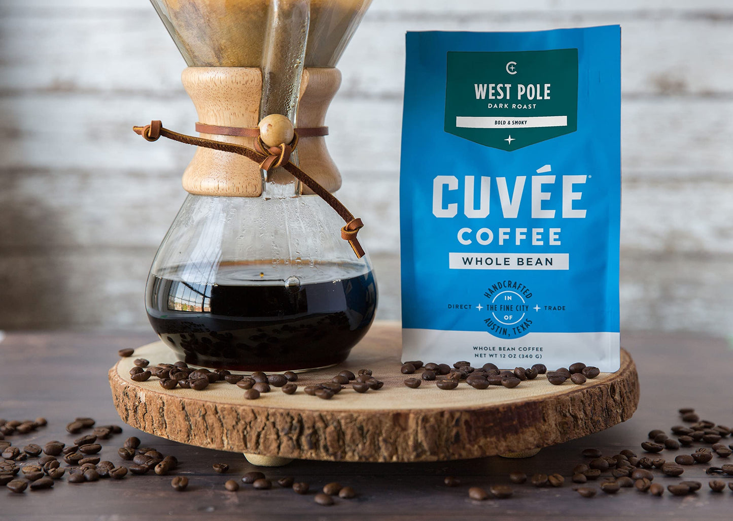CUVEE COFFEE West Pole Dark Roast Coffee, 12 oz - Bold Dark Roast Ground Coffee with Rich Flavor & Smooth Finish - Premium Small Batch Coffee