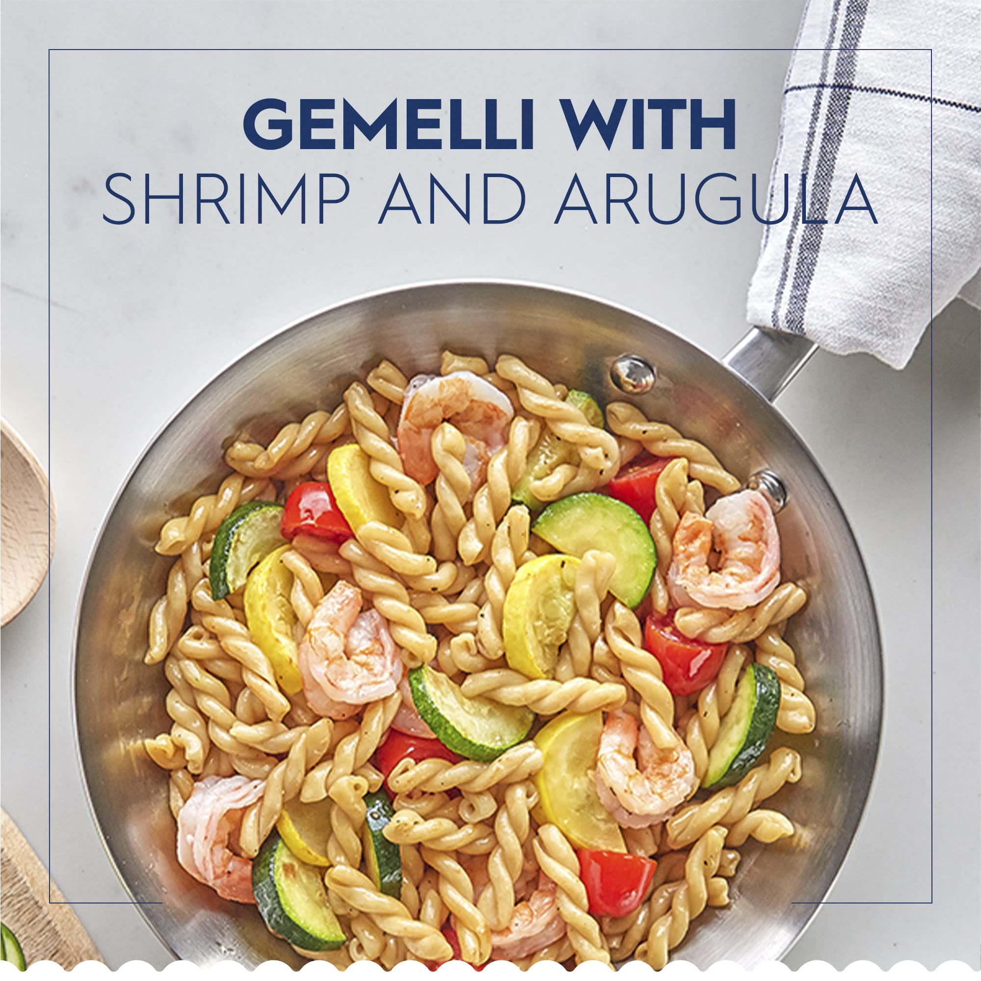 Barilla Gemelli Pasta, 16 oz. Box - Non-GMO, Made with Durum Wheat Semolina - Kosher Certified
