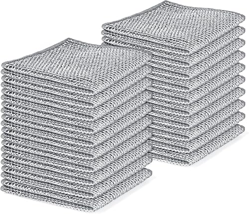 Rconisi Nano Stain Remover Dishcloth - Non-Abrasive, Non-Sticky, Multi-Purpose for Kitchen/Bathroom/Outdoor Use | High-Density Polyester for Powerful