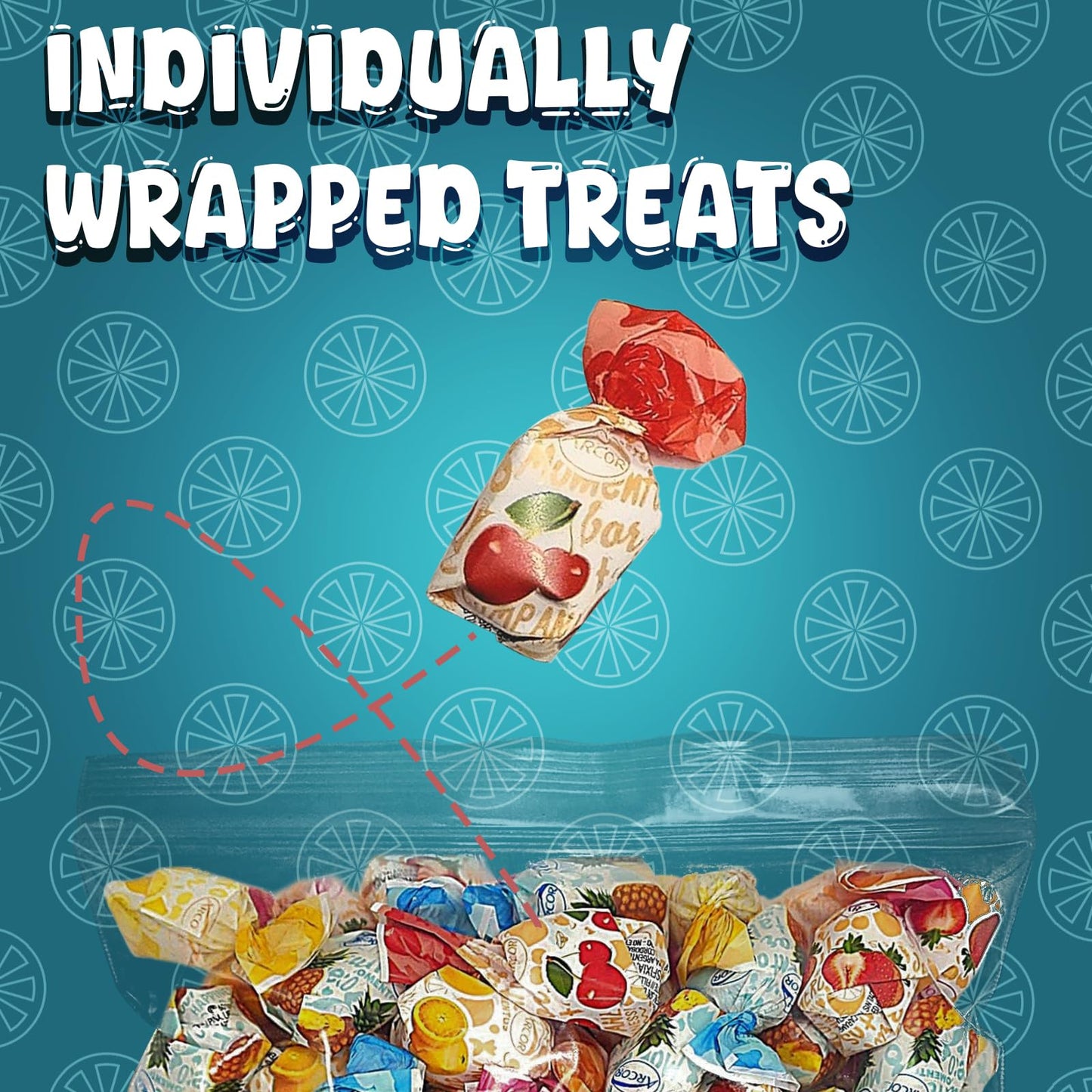 Fruit Filled Hard Candy Individually Wrapped - 2 lb Delicious Assorted Variety Pack for Snacking & Sharing - Mothers Day Candy, Basket Stuffers