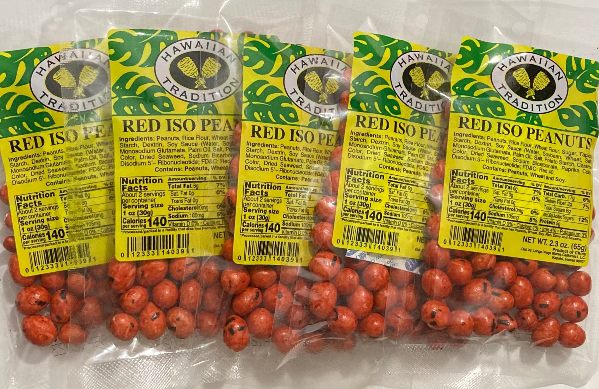 Hawaiian Tradition Red Iso Peanuts (5Pack)