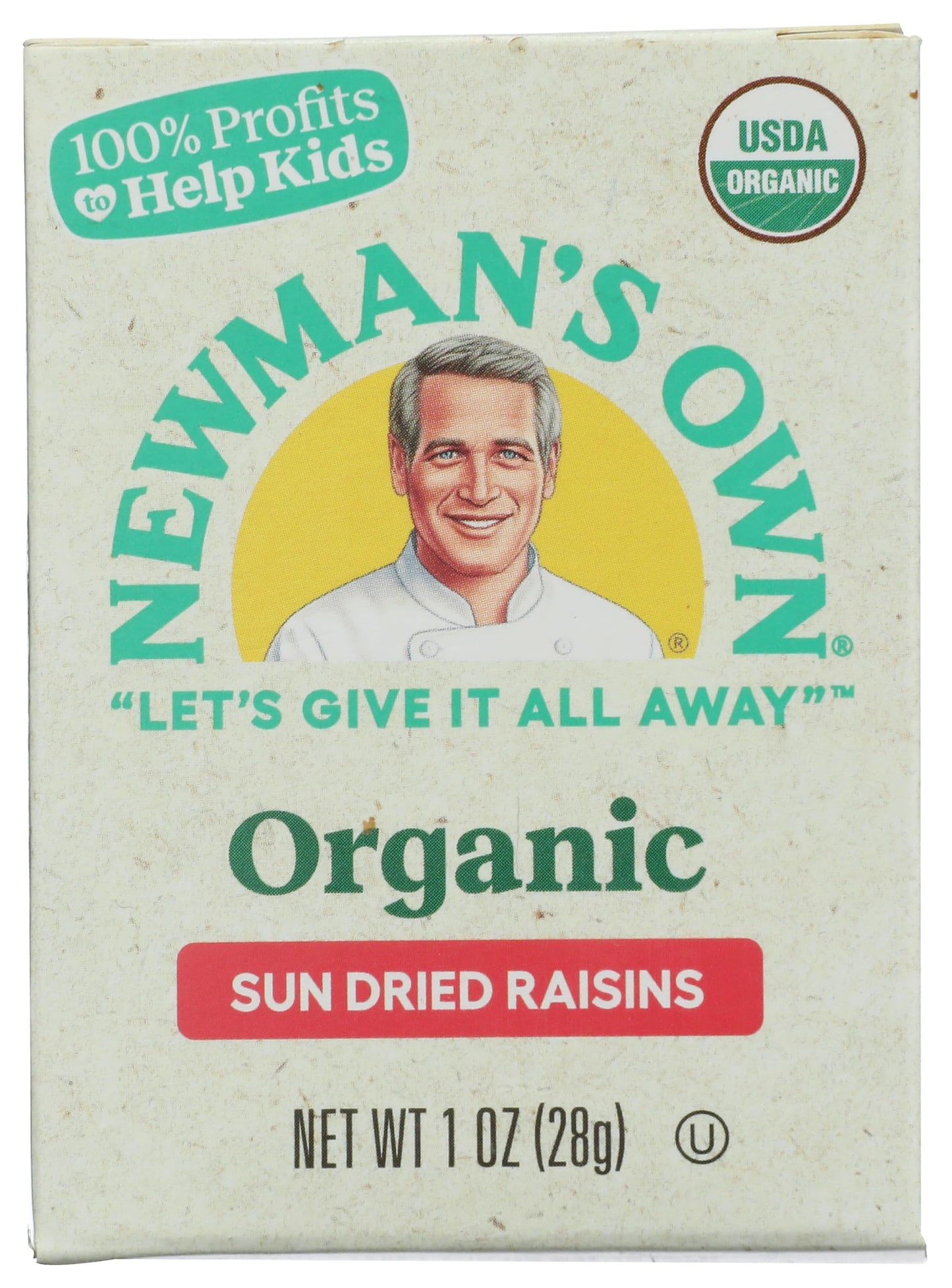 Newman's Own Organics Raisins, 1-Ounce Boxes (Pack of 6)