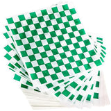 Avant Grub Deli Paper 300 Sheets. Turn Your Backyard Cookout Party into a Special Event with Green & White Checkered Food Wrapping Papers
