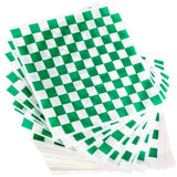 Avant Grub Deli Paper 300 Sheets. Turn Your Backyard Cookout Party into a Special Event with Green & White Checkered Food Wrapping Papers