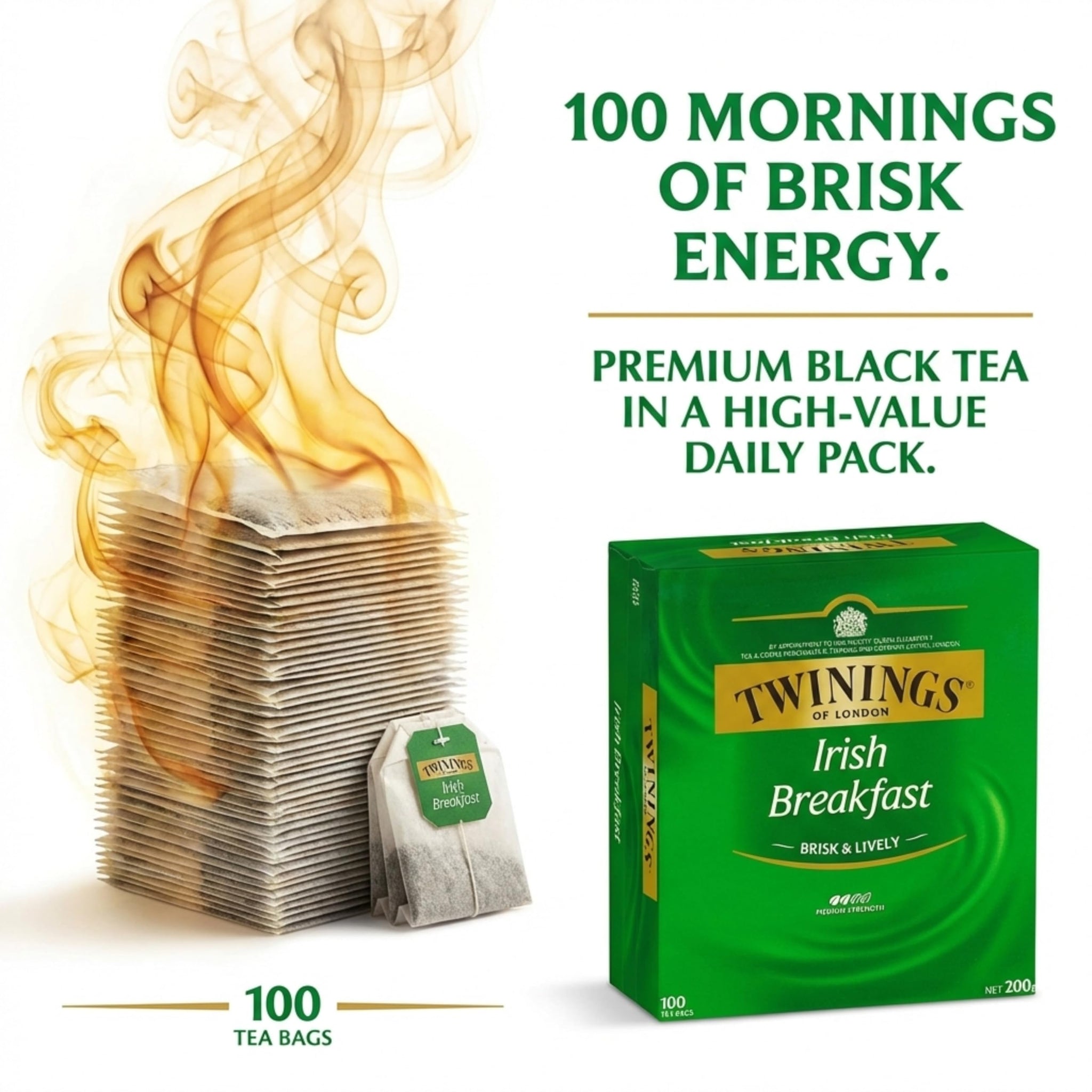 Twinings Irish Breakfast Classics Teabags 100 Pack