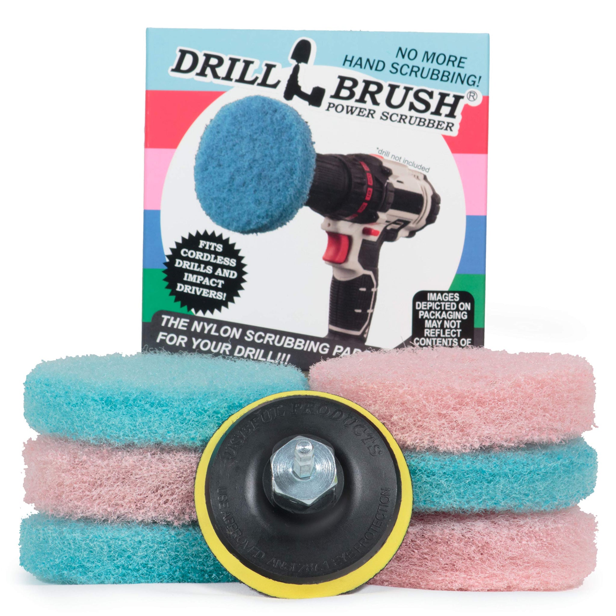 Drill Brush - Cleaning Supplies - Bathroom Accessories - Scrub Pads - Shower Cleaner - Bathtub - Bath Mat - Bathroom Sink - Scrubber - Hard Water