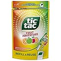 Tic Tac Bulk Fruit Adventure Refill Bag, On-the-Go Pocket-Sized Mints, Includes Empty Refillable Pack, 17.2 oz
