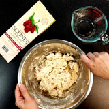 English Scone Mix with Raspberry by Sticky Fingers Bakeries - Easy to Make English Scones Fresh Baked, Makes 12 Scones (1pk)