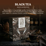 AKINA - Regular Black Tea Bags, Individually Wrapped, Classics String and Tag Kenyan Tea, Bold and Timeless with Comforting Flavor (Box of 100) (200g)