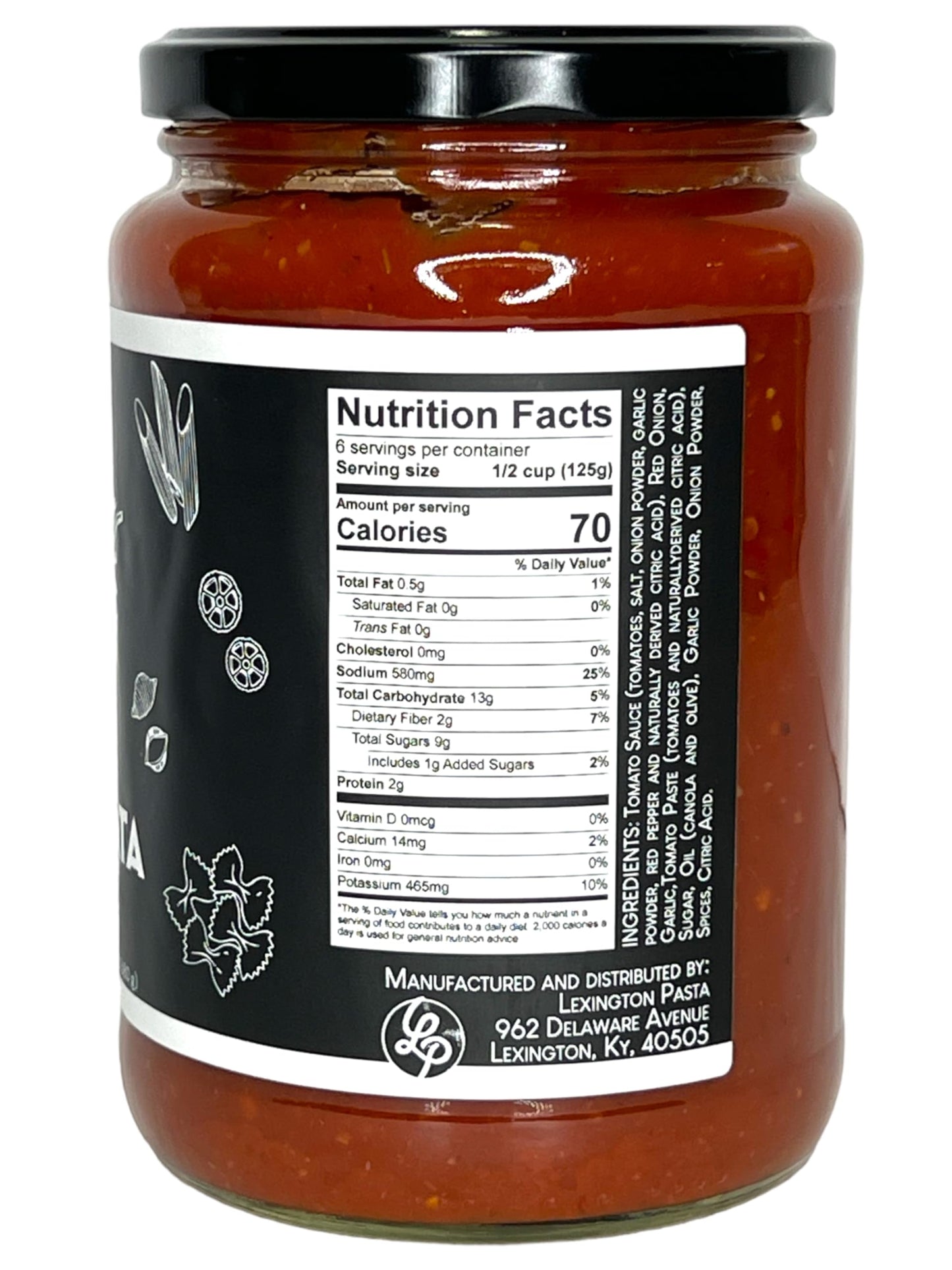 Pasta Garage Classic ARRABBIATA Sauce/World Famous Signature Recipe Spicy (Hot) Pasta Sauce/Small Batch/Slow Cooked/Vegetarian/Vegan/Gluten Free/Low