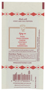 Mike's Hot Honey Single Serve Packets with a Kick Sweetness & Heat, Honey, 0.75 Oz (Pack of 100)
