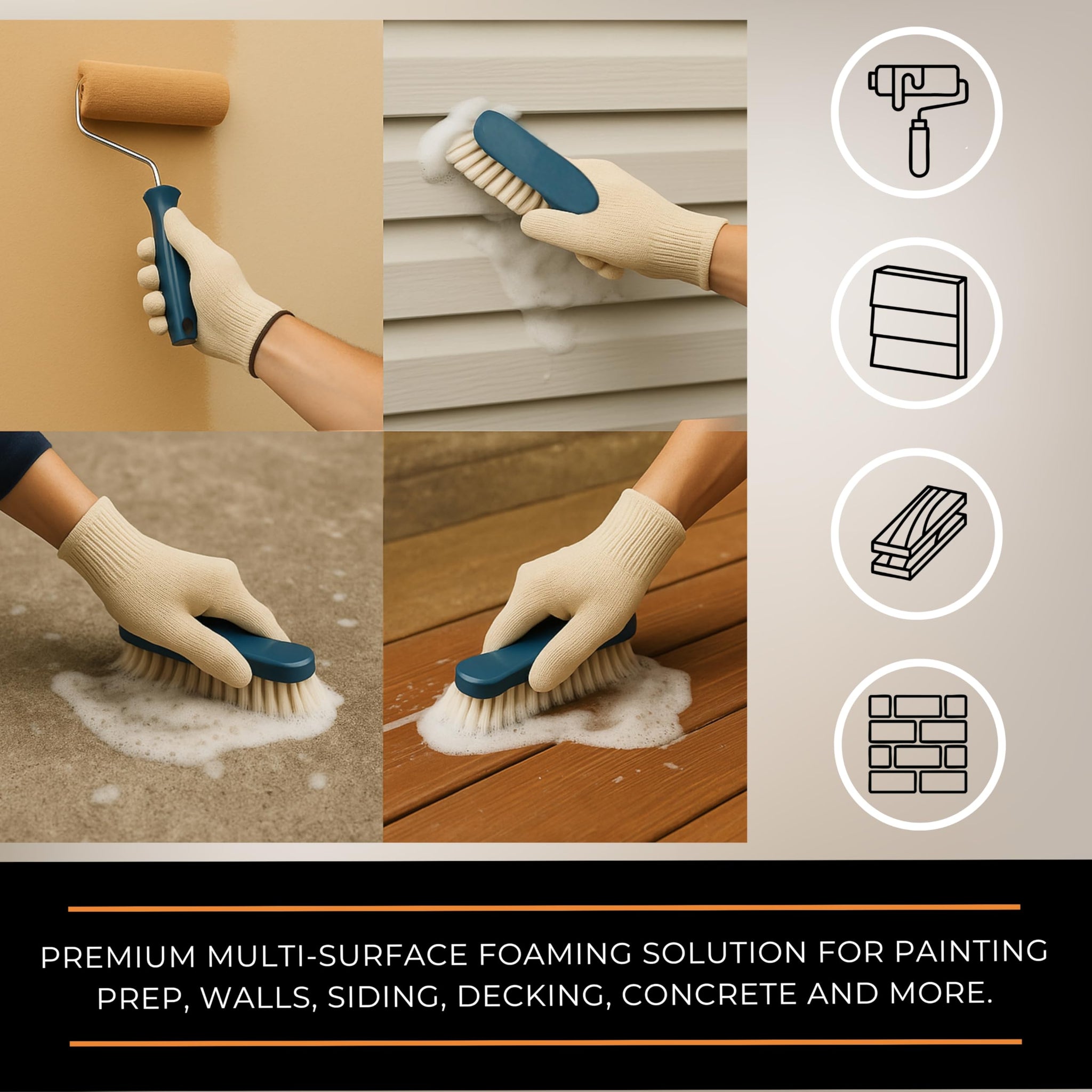 KABIN Kathite TSP Cleaner - Heavy-Duty Degreaser & Multi-Surface Prep - 2 lb Powder - Foaming Paint Prep Solution for Walls, Siding, Decks, Concrete