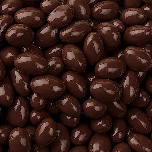 Dark Chocolate Covered Almonds 2-Pound Bag | Bulk Chocolate Covered Nuts | Coated Roasted Almonds for Gifting, Party Favors, Office Candy Jars